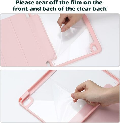 ProCase for iPad Air 11" 6th Generation 2024 M2 / Air 5th / 4th Generation Case with Pencil Holder, Smart Protective Cover for iPad Air 5 4 10.9 Inch -Pink in Saudi Arabia