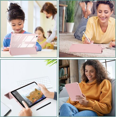 ProCase for iPad Air 11" 6th Generation 2024 M2 / Air 5th / 4th Generation Case with Pencil Holder, Smart Protective Cover for iPad Air 5 4 10.9 Inch -Pink in Saudi Arabia
