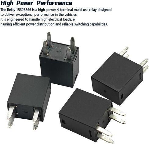 4Pcs 12088567 Relay 12VDC 20A Compatible with Buick Cadillac Chevrolet GMC Pontiac 4 Terminal MultiPurpose Relay Replace 15-8707 RY601 1R1056 36008 22867702 in Kuwait