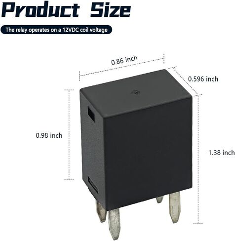 4Pcs 12088567 Relay 12VDC 20A Compatible with Buick Cadillac Chevrolet GMC Pontiac 4 Terminal MultiPurpose Relay Replace 15-8707 RY601 1R1056 36008 22867702 in Kuwait