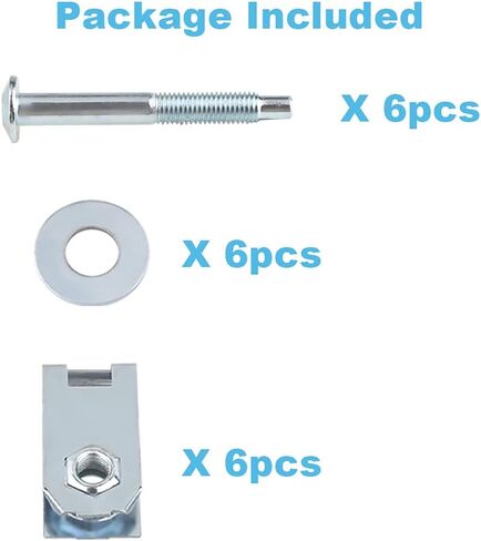 Truck Bed Mounting Bolt Nut Hardware Kit Compatible with 1997-2012 Ford F150,1997-2012 Ford Lobo Pickup, 2006-2008 Lincoln Mark LT Pickup Replaces # 924-313, W708605-S436 in Saudi Arabia