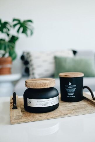شمعة معطرة من بيترهومز آند جاردنز من بيتر هومز آند جاردنز، 18 أونصة، عبوة من قطعتين من العنبر الجلدي الدافئ، 18 أونصة (501 جم) × 2 [باستثناء وزن الوعاء الزجاجي] (81973) in Saudi Arabia