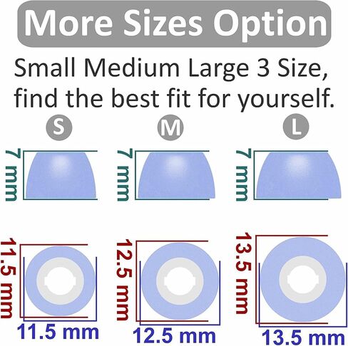 JNSA Replacement Memory Foam Ear Tips Noise Canceling Foam Eartips Ear Plug Ear Tip Gels Compatible with SAMSUNG Galaxy Buds 2 Pro, [Fit in Case],6 Pairs,Black (Foam 214B6P) in Saudi Arabia
