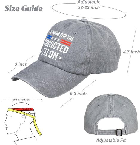 أنا أصوت لصالح قبعة فيلون المدان قبعات البيسبول للرجال والنساء قبعة مضحكة قبعة كلاسيكية قبعة كلاسيكية قبعات عصرية قابلة للتعديل عتيقة لجميع المواسم باللون الرمادي in Kuwait