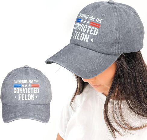 أنا أصوت لصالح قبعة فيلون المدان قبعات البيسبول للرجال والنساء قبعة مضحكة قبعة كلاسيكية قبعة كلاسيكية قبعات عصرية قابلة للتعديل عتيقة لجميع المواسم باللون الرمادي in Kuwait