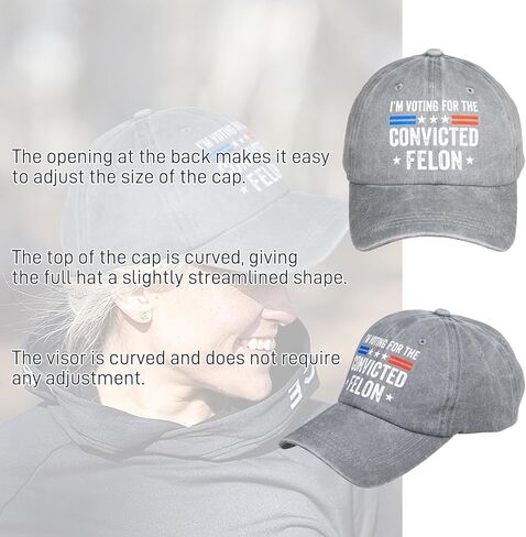 أنا أصوت لصالح قبعة فيلون المدان قبعات البيسبول للرجال والنساء قبعة مضحكة قبعة كلاسيكية قبعة كلاسيكية قبعات عصرية قابلة للتعديل عتيقة لجميع المواسم باللون الرمادي in Kuwait