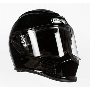 Simpson SPBXX2 Speed Bandit Full Face Racing Helmet Size - XXL - Gloss Black - Clear Shield Included - Dark Smoke Shield Pictured is Sold Separately