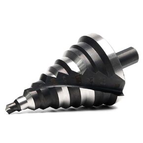 1/4 to 2-3/8 Inch HSS Step Drill Bit for Metal Sheet, 12 Sizes Extra Large Drill Stepper Bit for Sheet Aluminium, Plastic, Wood, Heavy Duty, Spiral Grooved