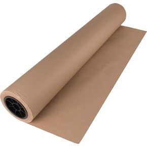 Craft Paper Roll, Bulletin Board Paper, 36 Inches x 6000 Inches Brown Paper Roll, Jumbo Butcher Paper Roll, Eco Friendly Kraft Paper Roll, Brown Wrapping Paper for Christmas Gifts, Shipping Paper