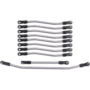 10PCS Stainless Steel Linkage Link Rod Ends Upgrade Parts Fit for Axial Wraith 90018/90020 / 90031/90045 / 90056 1/10 RC Model Cars