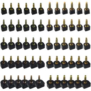 30 Pairs 5 Sizes High Heel Replacement Tips High Heel Repair Kit U Shaped Replacement Kit (7/8/9/10/12mm)