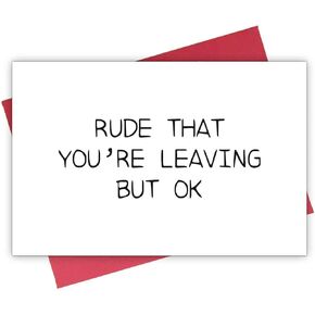 Humorous New Job Card, Coworker Leaving Card, Funny Colleague Going Away Card