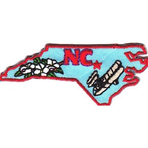 SKEMIX NORTH CAROLINA STATE SHAPE Iron On Patch South State Shape