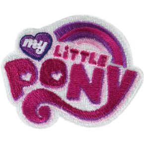 Simplicity 19320100165 My Little Pony Logo Iron On Applique Patch for Clothes, Backpacks, and Accessories, 2.5" W x 2" L