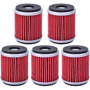 5pcs HF141 Oil Filter Replacement for Yamaha YZ250F YZ 250 F 2003 2004 2005 2006 2007 2008 YZ450F YZ450 F 1S7-E3440-00 5TA-13440-00 5YP-E3440-00