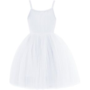 Toddler Tutu Dress Little Girl Sleeveless Summer Tulle Flower Princess Birthday Party Dresses