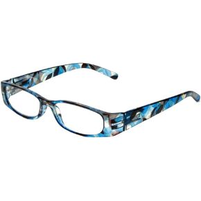 Calabria 759 Colorful Rectangular Women’s Reading Glasses Readers Stylish Eyeglasses Matching Soft Case Included