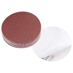 PSA Sanding Discs, 5 Inch Dia 40 Grits, Self Adhesive Sticky-Back Sandpaper - (Applications: for Woodworking Metal Finishing), 20-Pieces