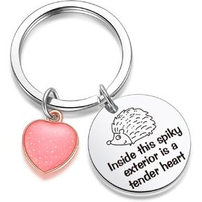 Hedgehog Lover Gift For Women Friend Hedgehog Theme Jewelry Hedgehog Charm Keychain
