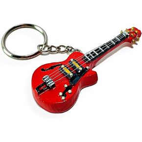 BANBERRY DESIGNS Guitar Keychain - Usable Gift for a Guitarist or Music Lover 2-1/2" L