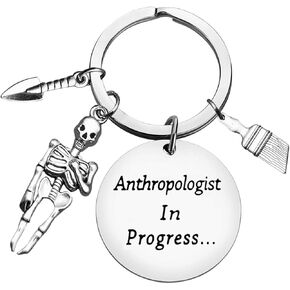 Xiahuyu Anthropologist Gifts Keychain Anthropologist in Progress Keychain Anthropology Student Gifts Anthropology Teacher Gifts Christmas Birthday Graduation Gifts