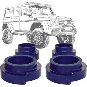 Front and Rear Coil Spring Spacers 4 pcs in Polyurethane PU - 40mm Levelling Lift Kit Compatible with G Class W463 W461 G Wagon all models 1999-2018