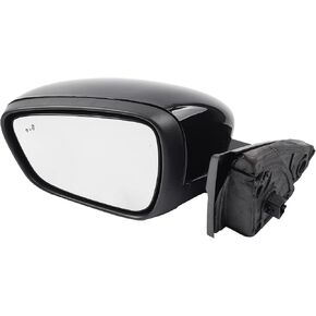 Dasbecan Left Driver Side Mirror Assembly Compatible with Ford Escape 2020-2023 Heated with Blind Spot Replace# LJ6Z-17683-AFT LJ6Z-17683-DA LJ6Z-17683-DB, Primed Paint to Match