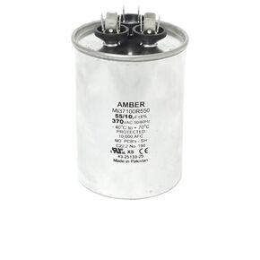 43-101665-38 -Rheem OEM Round Replacement Dual Run Capacitor 55 + 10 UF/MFD 370 Volt