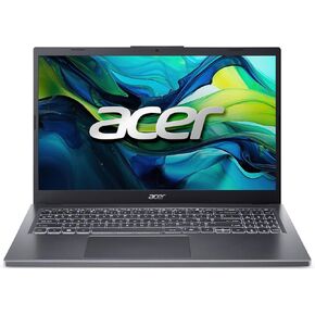 لابتوب أيسر أسباير 15 | 15.6 بوصة عالية الدقة بالكامل 1920 × 1080 IPS | معالج Intel Core 5 120U | Intel Graphics | 16 جيجابايت LPDDR5 | 512 جيجابايت Gen4 SSD | Wi-Fi 6E | كمبيوتر شخصي AI | مفتاح مساعد | لوحة مفاتيح بإضاءة خلفية | A15-51M-59QV