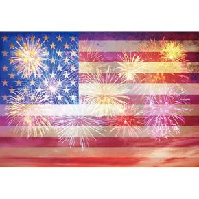 American Flag Backdrop 8x6ft Independence Day Fireworks Party Decoration Backdrop 4th of July Independence Day Photos National Day Flag Party Backdrop Independence Day Patriotic Speech Backdrop