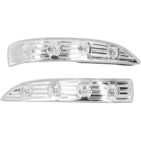 2pcs Rearview Mirror Turn Signal Light,Transparent Lens Replacement for Tucson Ix35 201