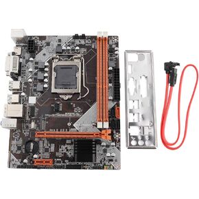 LGA 1155 Computer Motherboard, H61 DDR3 Desktop Motherboard Gaming Motherboard NVME/SATA, PCIE, USB2.0 SATA2.0 Network Card chip RTL 8111H, VGA+HDMI+DVI