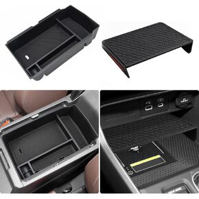 علبة وحدة التحكم المركزية ومنظم مسند الذراع من MARCHFA متوافق مع 2023 2024 2025 Honda CRV CR-V ملحقات صندوق تخزين وحدة التحكم (صينية وحدة التحكم + منظم مسند الذراع) in Kuwait