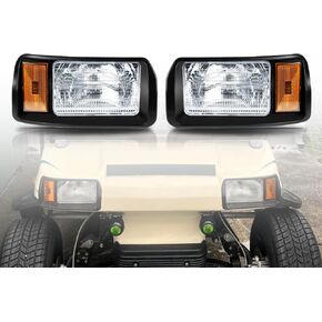 Halogen Headlights for 1993 Up Club Car Ds Passenger and Driver Side Factory Style OEM 101988002 101988001 Replace 12V Head Lights Kit Assembly