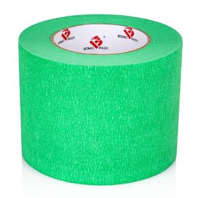 BOMEI PACK Wide Painters Tape 4 Inches x 60 Yards, 3D Tape, 3D Printing Tape for Laser Cutting, 21-Day Clean Removal Wide Green Masking Tape