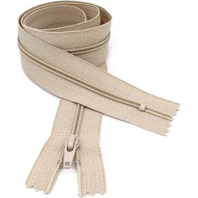 ZipperStop Wholesale Authorized Distributor YKK® Sale 42" Slipcover & Upholstery Zipper YKK#4.5 Closed Bottom Color Lite Beige (1zipper/Pack)