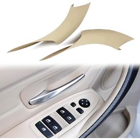 2PCS Door Handle Covers Left Front and Right Front Compatible with BMW 320, 328, 330, 335, M3 2012-2018 & BMW 428, 435, M4 2014-2017(Black)