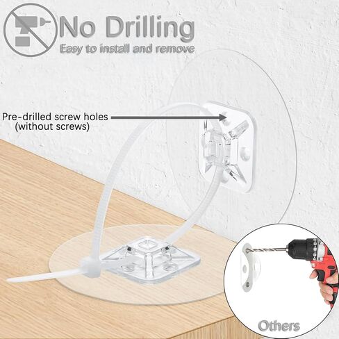 مرساة أثاث لحماية الطفل، 8 عبوات مرساة أثاث مضادة للطرف، مرساة أثاث بدون حفر، مرساة حائط للأثاث لمرساة أمان على الحائط في خزانة الأثاث، مرساة أثاث على الحائط in Kuwait