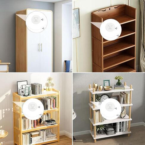 مرساة أثاث لحماية الطفل، 8 عبوات مرساة أثاث مضادة للطرف، مرساة أثاث بدون حفر، مرساة حائط للأثاث لمرساة أمان على الحائط في خزانة الأثاث، مرساة أثاث على الحائط in Kuwait