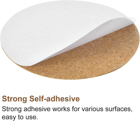 uxcell 30 Pcs Self-Adhesive Cork Round, 2mm Thick 3.5" Diameter Cork Tiles Backing Sheets Cork Coasters for DIY Crafts, Brown in Saudi Arabia