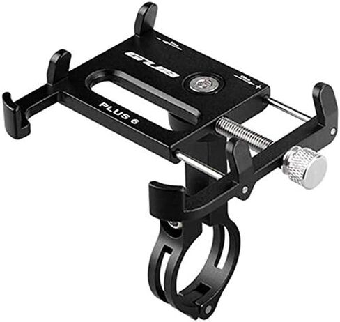 GUB Bicycle Phone Mount - Aluminum Alloy Motorcycle & Bike Phone Holder with 360° Rotation for iPhone Pro Max Mini X XR Xs 8 Plus, Samsung S20 S10/S6/Note20/10/9/8 Mount 4.2-7 Inch (Black) in Saudi Arabia