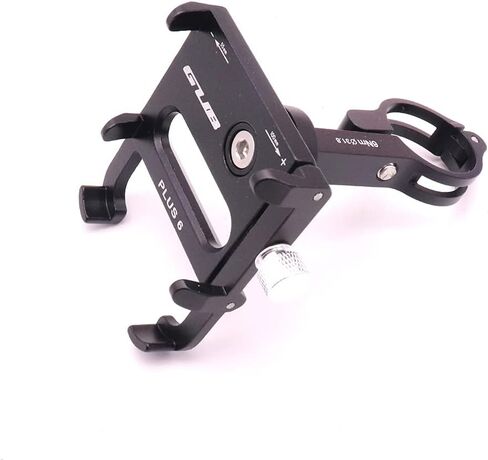 GUB Bicycle Phone Mount - Aluminum Alloy Motorcycle & Bike Phone Holder with 360° Rotation for iPhone Pro Max Mini X XR Xs 8 Plus, Samsung S20 S10/S6/Note20/10/9/8 Mount 4.2-7 Inch (Black) in Saudi Arabia