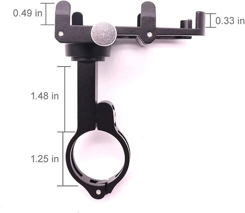 GUB Bicycle Phone Mount - Aluminum Alloy Motorcycle & Bike Phone Holder with 360° Rotation for iPhone Pro Max Mini X XR Xs 8 Plus, Samsung S20 S10/S6/Note20/10/9/8 Mount 4.2-7 Inch (Black) in Saudi Arabia