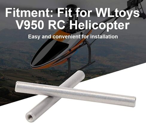 عمود أفقي RC، قطعتان من ملحقات ترقية RC متوافقة مع طائرة هليكوبتر WLtoys V950 RC in Kuwait