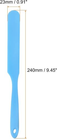 HARFINGTON 2Pcs Silicone Spatula Scraper 9.45" Reusable Non-Stick Flexible Spatulas for Epoxy Resin Liquid Paint Arts DIY Crafts, Black in Saudi Arabia