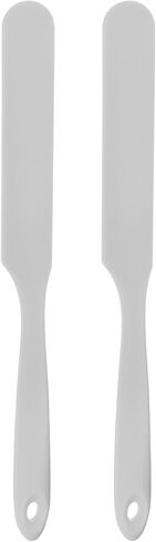HARFINGTON 2Pcs Silicone Spatula Scraper 9.45" Reusable Non-Stick Flexible Spatulas for Epoxy Resin Liquid Paint Arts DIY Crafts, Black in Saudi Arabia
