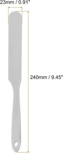 HARFINGTON 2Pcs Silicone Spatula Scraper 9.45" Reusable Non-Stick Flexible Spatulas for Epoxy Resin Liquid Paint Arts DIY Crafts, Black in Saudi Arabia