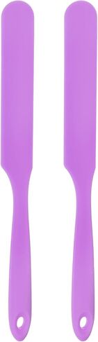 HARFINGTON 2Pcs Silicone Spatula Scraper 9.45" Reusable Non-Stick Flexible Spatulas for Epoxy Resin Liquid Paint Arts DIY Crafts, Black in Saudi Arabia