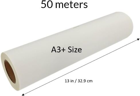 Premium A3 Plus (13 in x 164 ft) Direct to Film DTF Glitter Transfer Film PET Heat Transfer Roll PreTreat Cold Peel Sublimation (50m roll) in Saudi Arabia