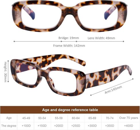 DOOViC Trendy Reading Glasses for Women Stylish Design Blue Light Blocking Readers 1.75 Strength in Saudi Arabia